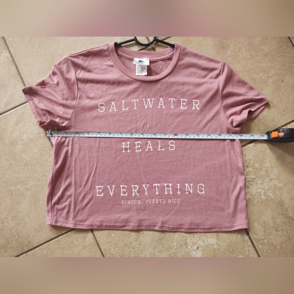 COASTAL CLASSICS PUERTO RICO Beach Summer T-Shirt SALTWATER HEALS EVERYTHING SM - Picture 9 of 16